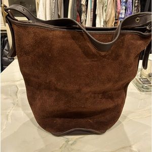 Vintage Coach Suede Hobo Bag